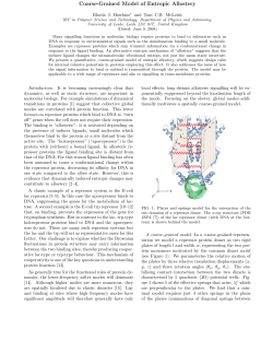 Coarse-Grained Model of Entropic Allostery