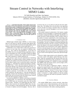 Stream Control in Networks with Interfering MIMO Links