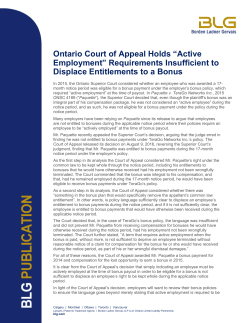 - Borden Ladner Gervais LLP
