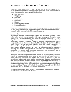 Community Profile - Prince Edward County, Virginia