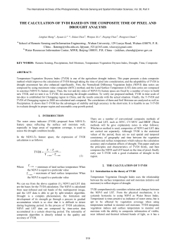 THE CALCULATION OF TVDI BASED ON THE COMPOSITE TIME