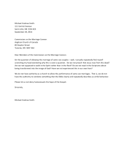 Michael Andrew Smith, Diocese of Fredericton