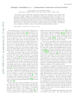 Multiple-Q Instability by (d-2)-dimensional Connections of Fermi