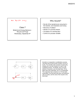 Class 7 Why recycle?