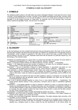 symbols and glossary