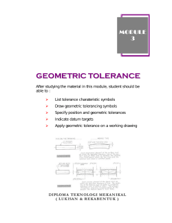 GEOMETRIC TOLERANCE
