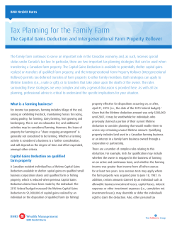 Tax Planning for the Family Farm