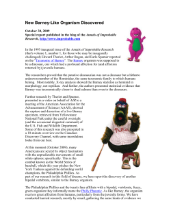 New Barney-Like Organism Discovered