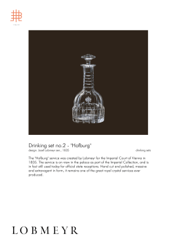 Drinking set no.2 - "Hofburg"
