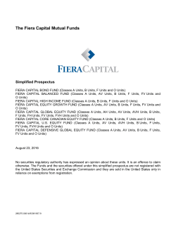 The Fiera Capital Mutual Funds