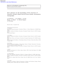 New advances in the knowledge of the structure of Tenerife volcanic