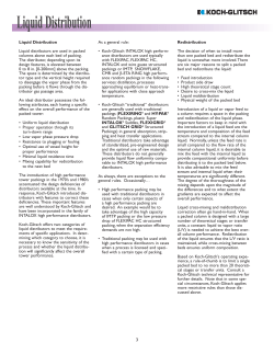 Liquid Distribution - Koch