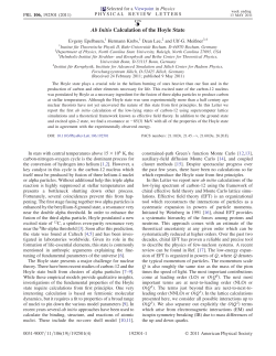Ab Initio Calculation of the Hoyle State