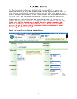 Topic: Preventing Pressure Sores in Nursing Homes