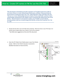 Create CFF 750 CFX - Triangle Ag Services