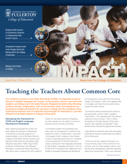 to read the fifth issue of the College of Education Newsletter: Impact.