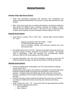 Bullying Prevention