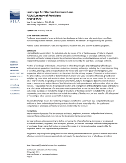 New Jersey Practice Act Summary w