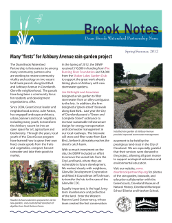 Brook Notes - Doan Brook Watershed Partnership