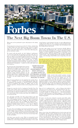 The Next Big Boom Towns In The US