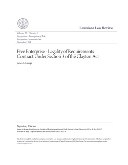 Free Enterprise - DigitalCommons @ LSU Law Center