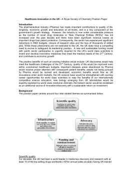 Position Paper - Royal Society of Chemistry