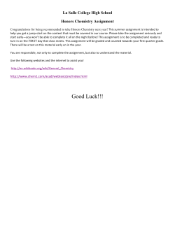 assignment - La Salle College High School