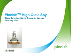 High Oleic Soybean