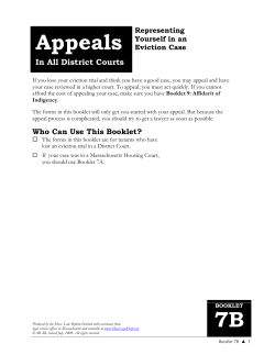 Appeals in District Court
