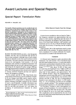 Award Lectures and Special Reports