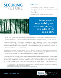 Environmental responsibility and document security: two sides of the