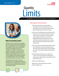Quantity - Caremark