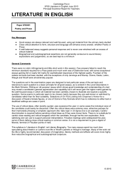 June 2015 Examiner Report