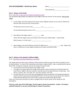 OCN 100 ASSIGNMENT: Wind-Driven Waves Part 1&mdash;Waves in the