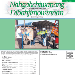 May - Fond du Lac Band of Lake Superior Chippewa