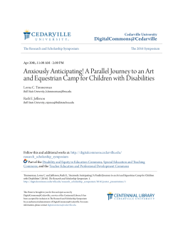 Anxiously Anticipating! A Parallel Journey to an Art and Equestrian