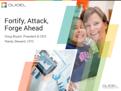 Fortify, Attack, Forge Ahead - Investor Relations Solutions