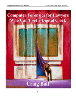 Computer Forensics for Lawyers