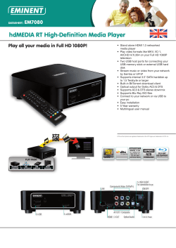 hdMEDIA RT High-Definition Media Player