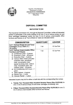 Disposal of Various Empty Ink and Toner