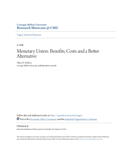 Monetary Union: Benefits, Costs and a Better Alternative