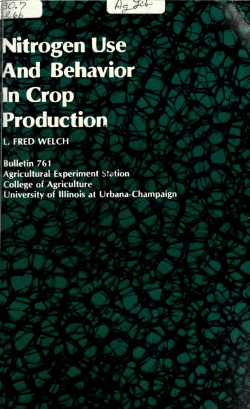 Nitrogen use and behavior in crop production