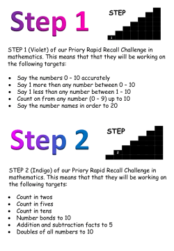 Rapid Maths Steps pdf - Priory C of E Primary