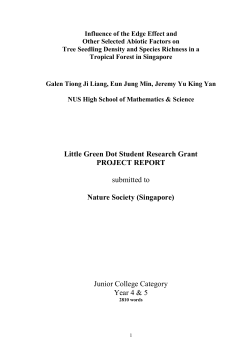 Influence of the Edge Effect and Other Selected Abiotic Factors on