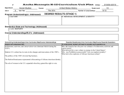 DESIRED RESULTS (STAGE 1) - Anoka