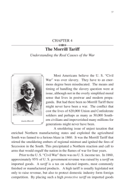 The Morrill Tariff