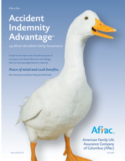 Accident Indemnity AdvantageSM