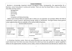 Business is increasingly important Activity throughout today