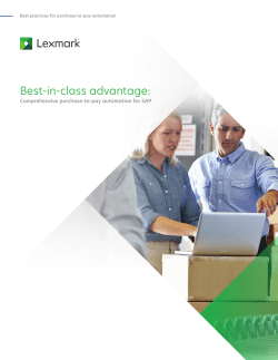 Comprehensive purchase-to-pay automation for SAP