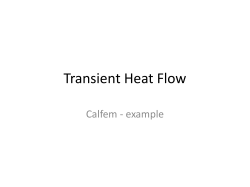 Transient Heat Flow